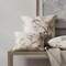 Pink Coral Stain & Water Resistant Performance Pet Friendly Floral Linen Look Print Upholstery Fabric by The Yard - SKU: Majestic Peach